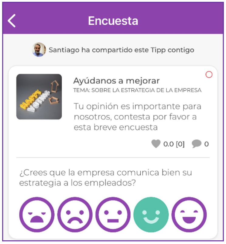 "Detalle de encuesta de emoticonos respondida